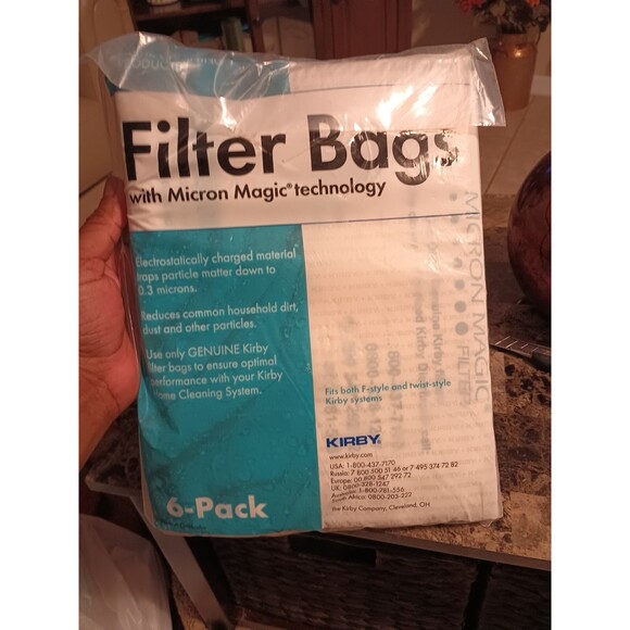 New Kirby 204814 Micron Hepa Filter  Vacuum Bag  (6 Pack) - Picture 1 of 2